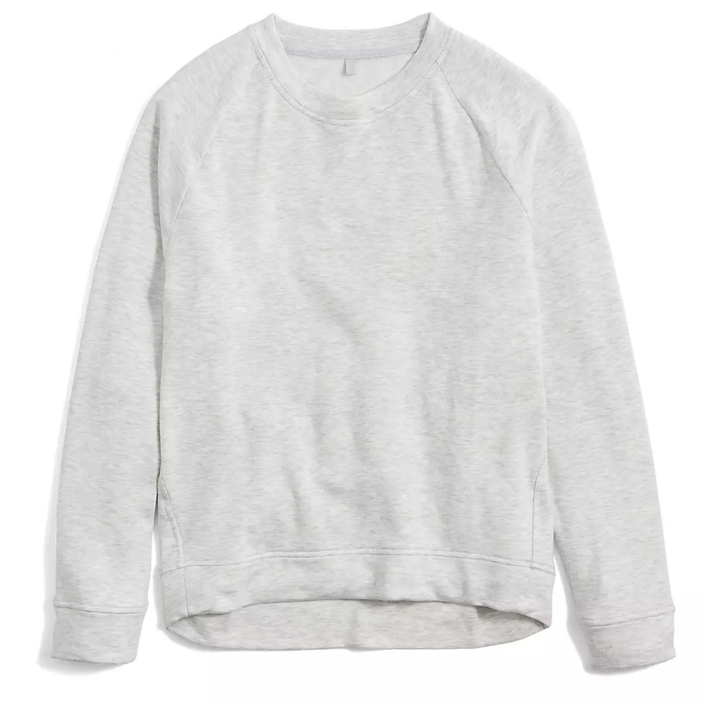 Lou & Grey Signaturesoft Plush Upstate Sweatshirt, Light Gray, Crewneck, Medium